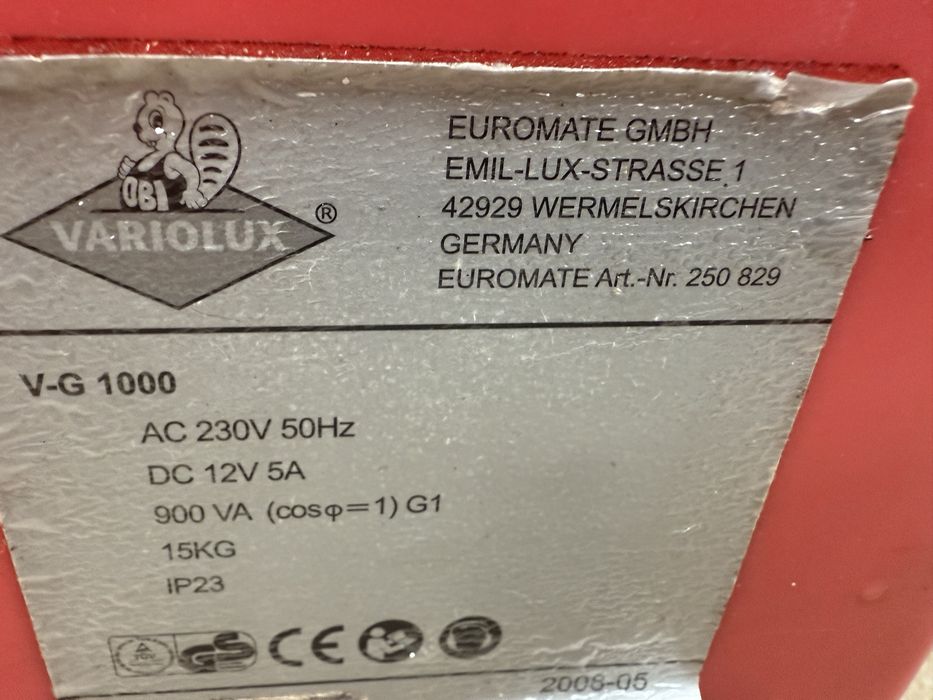 Caming  cort rulote generator inverter  DEFECT