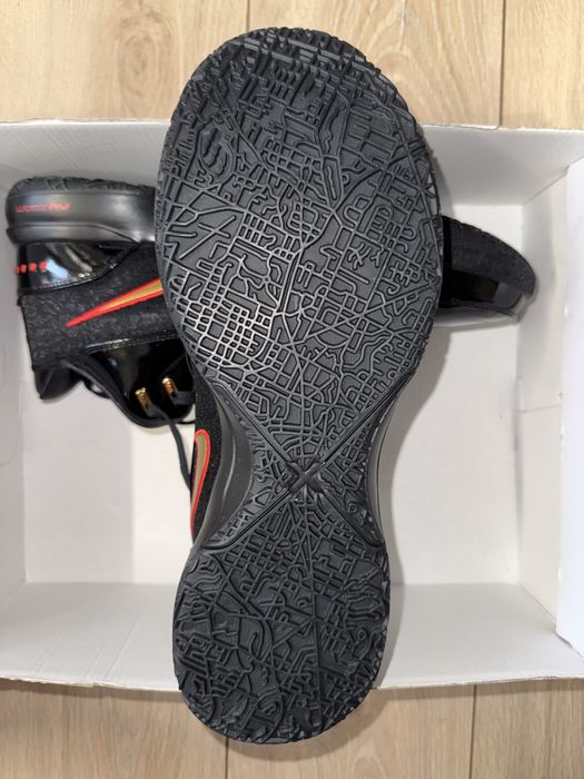 Nike Lebron Zoom NXXT Gen AMPD "Black Metallic Gold Red"