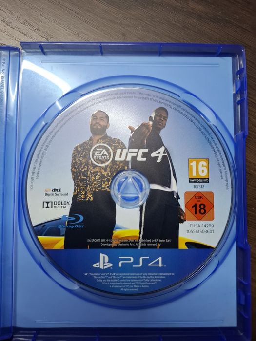 UFC 4 PS4 новый диск