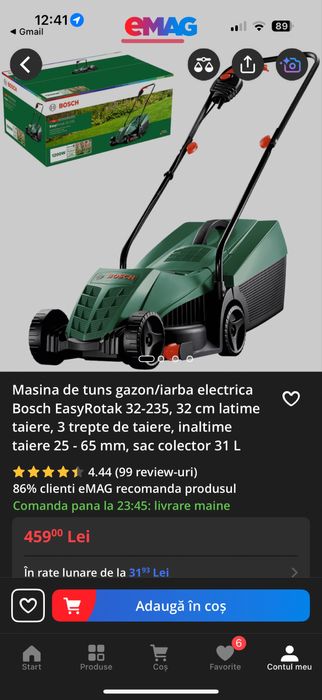 Masina de tuns iarba Bosh