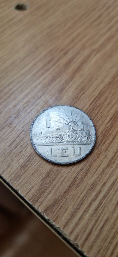 Moneda 1 LEU Republica Socialista Romania 1966