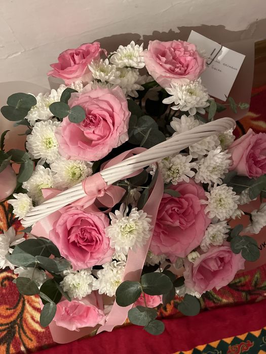 Цветы сегодня получила