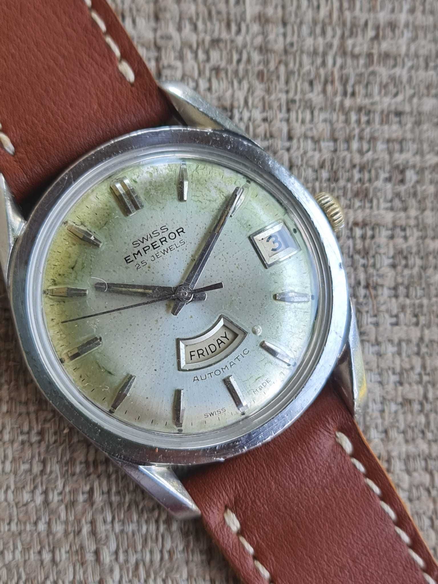 Ceas automatic elvetian Swiss Emperor cu 25 rubine