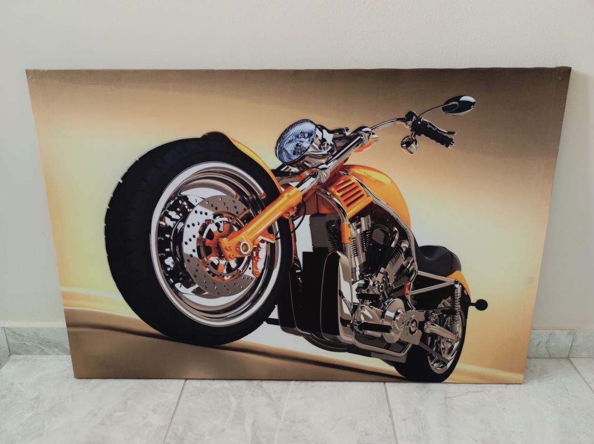 Светеща картина с Led осветление - Harley Davidson 2