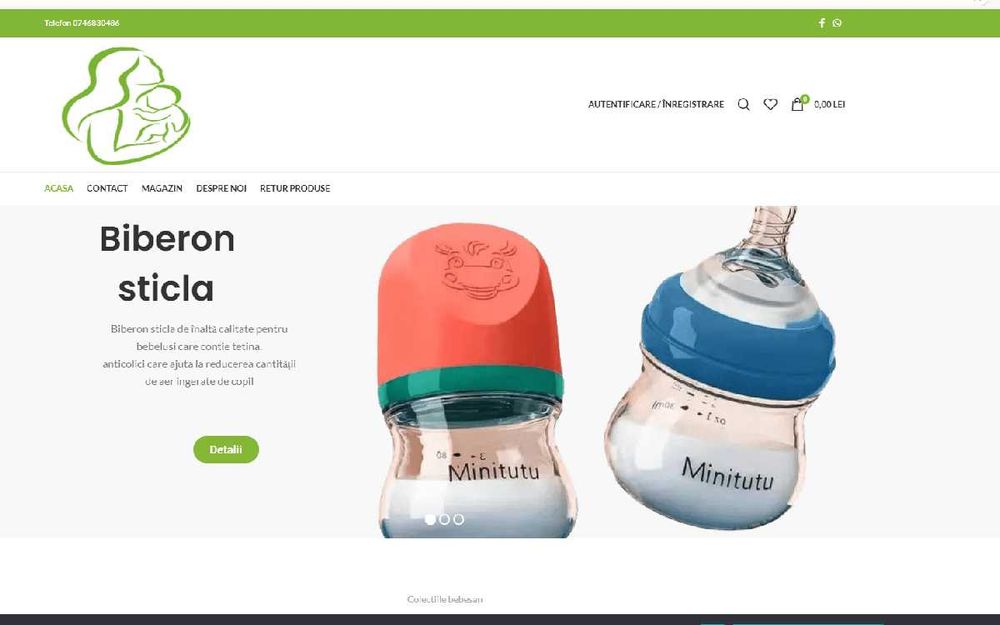 Creare site  sau  Magazin Online la Cheie cu Design Profesional