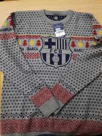 мъжки пуловер коледна колекция на ФК Барселона