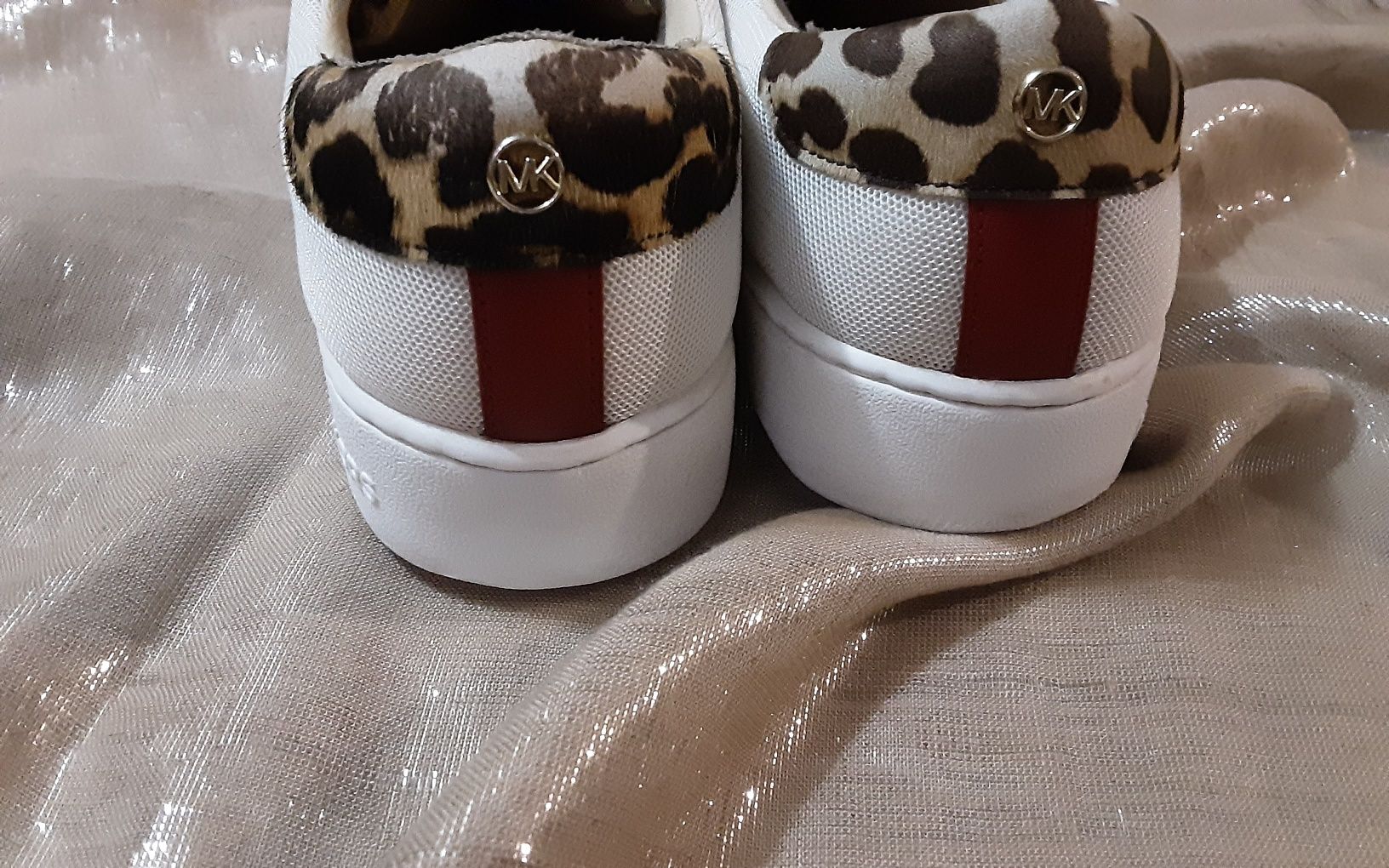 (37) MICHAEL KORS Irving stripe оригинални сникърси естествена кожа