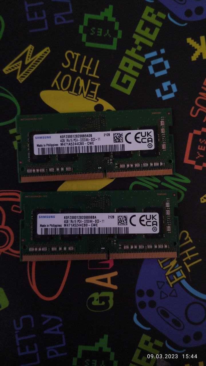 Оперативная память на ноутбук soodimm ddr4 2*4gb