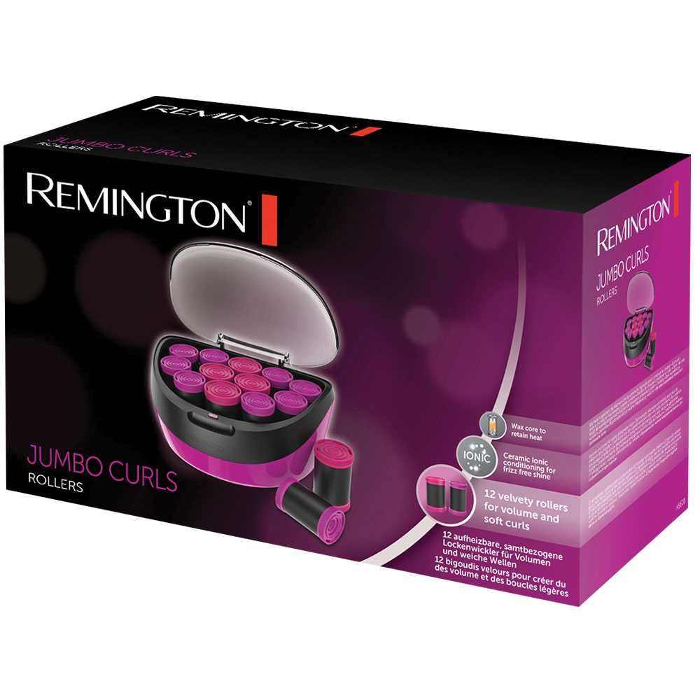 Електрически ролки за коса Remington Jumbo Curls H5670, 12 ролки