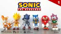 Set 6 Figurine / Jucarii Sonic si prietenii - generatia 1