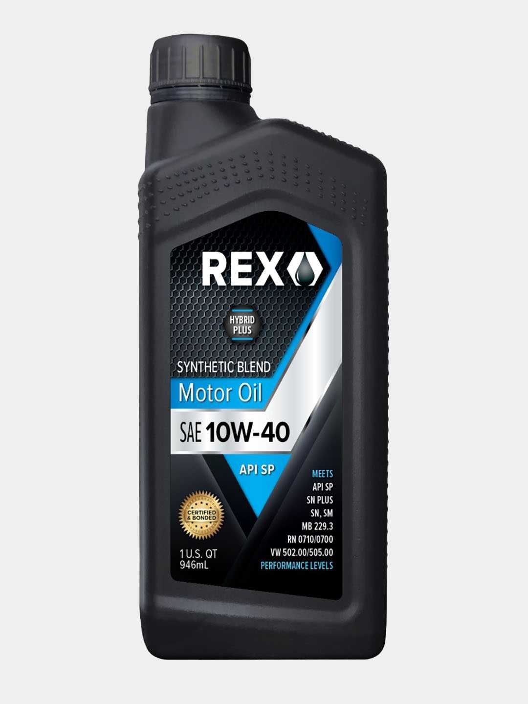 Полусинтетическое моторное масло Rex 10W-40 API SP