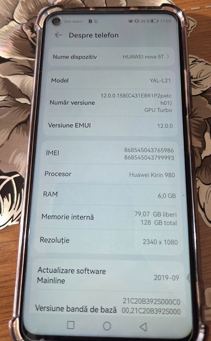 Vand huawei nova y 70 / huawei nova 5 t