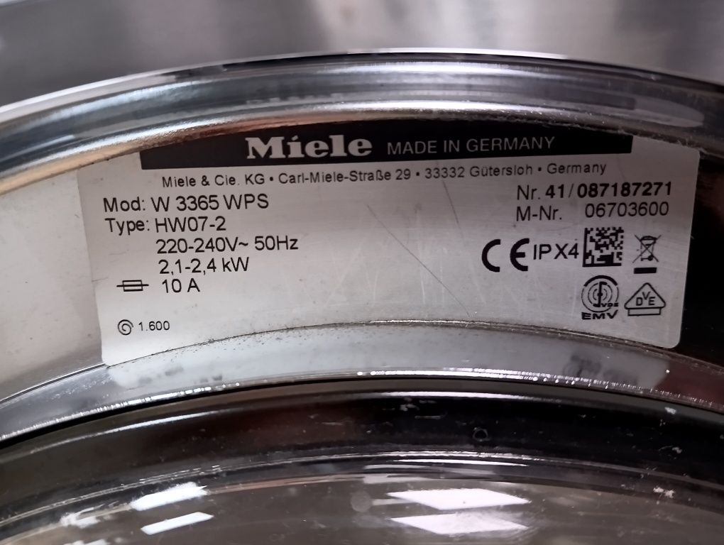 Пералня Миеле Miele W 3365 пчелна пита 6кг 2 години гаранция!