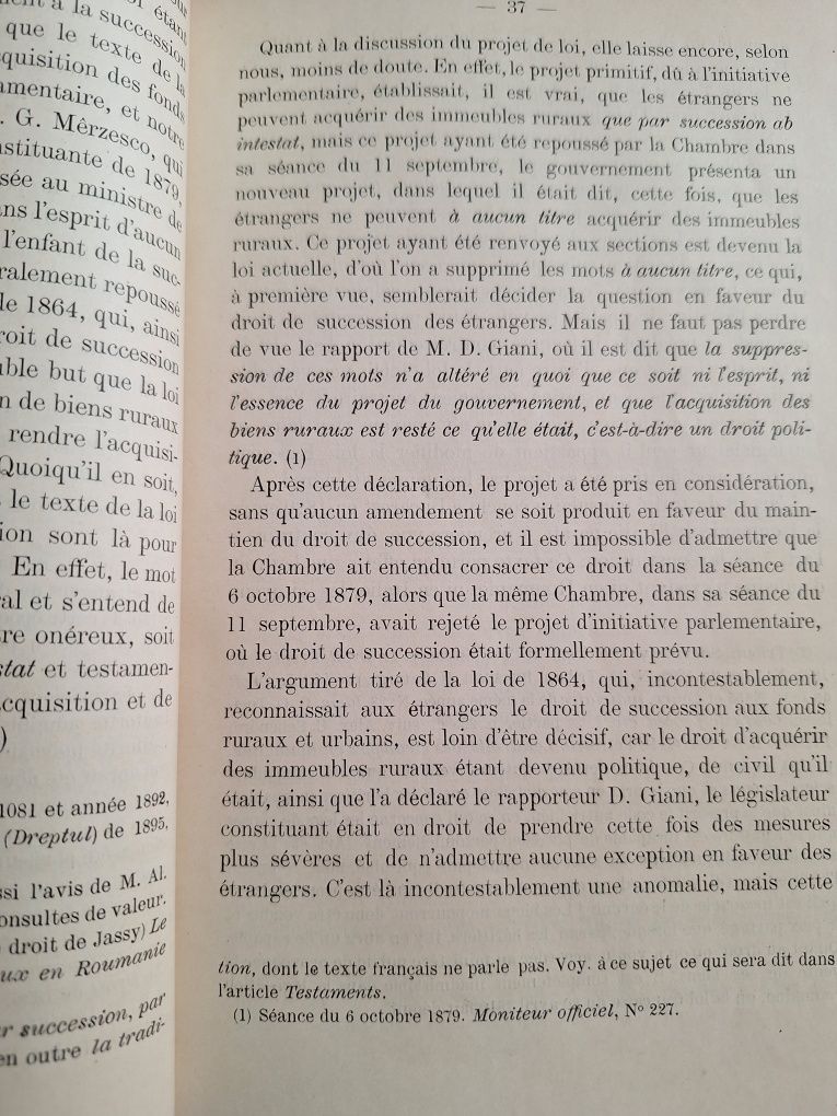 Droit Ancien Et Moderne de la Roumanie