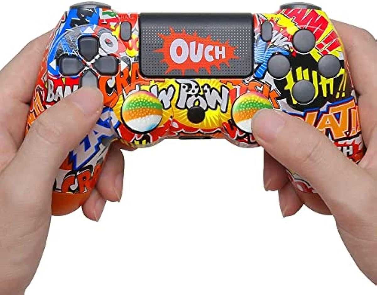 CONNYAM Безжичен контролер, съвместим с PS4