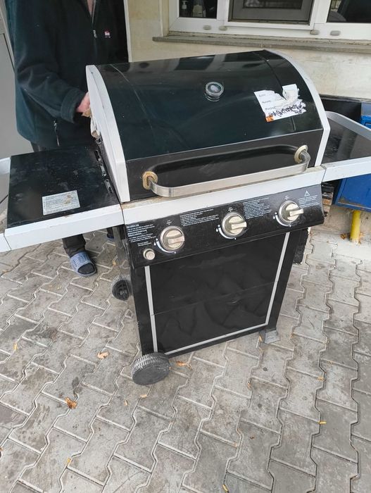 Барбекю на газ,чугунена скара