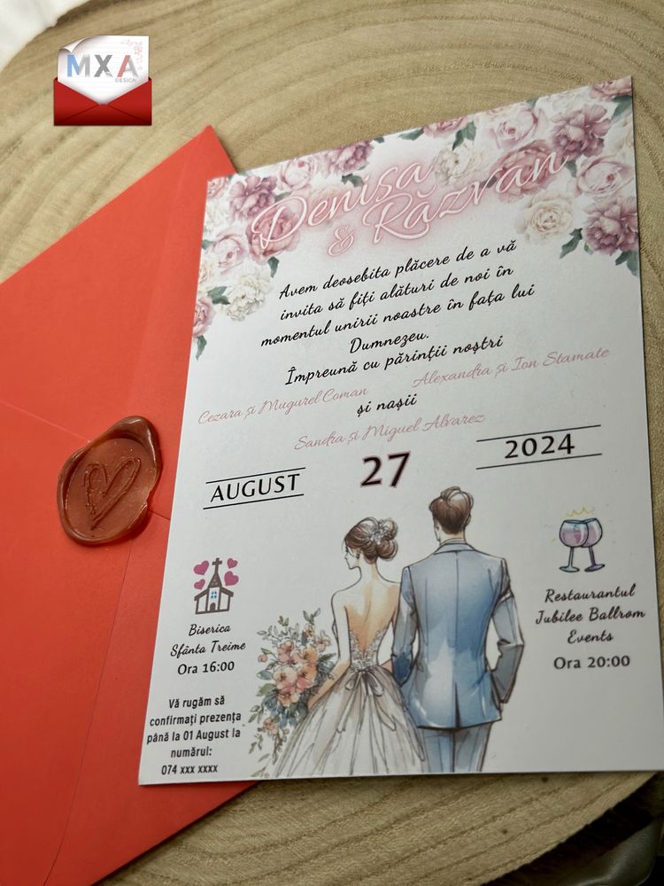 Realizez invitatii nunta/botez