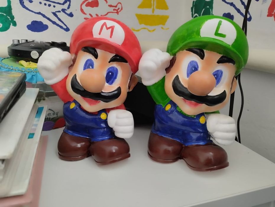 Копилки из гипса "Марио" и "Луиджи" (новые)