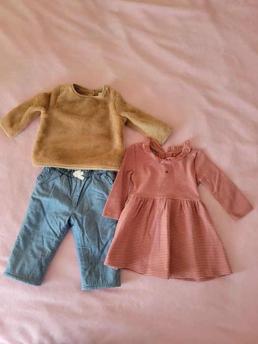 Compleu fetita Gap6-9luni&Rochiță next 6-9luni