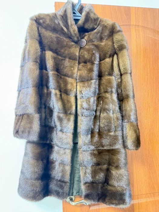 Стильная норковая шуба