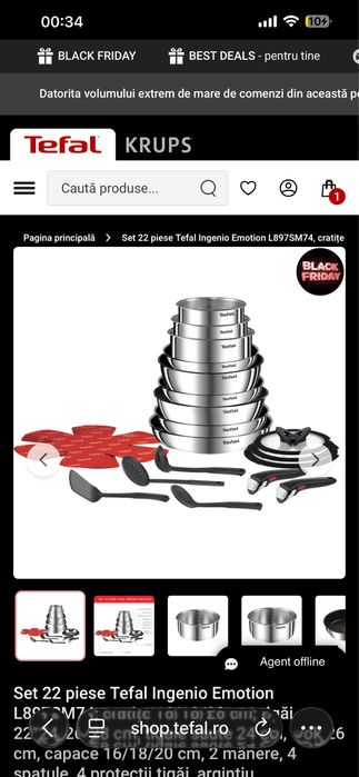 Set 22 piese Tefal