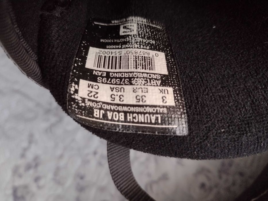 Детски обувки за сноуборд Salomon Launch Boa JB, 22cm, EU 35