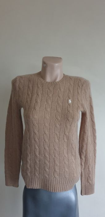 POLO Ralph Lauren Cable Wool / Cashmere Knit / S  ОРИГИНАЛ Дамски Пуло