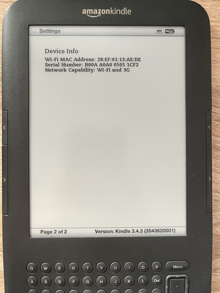 Amazon Kindle WiFi 3G