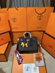 Geanta dama hermes birkin 35cm ebony cu accesorii aurii cadou c:25