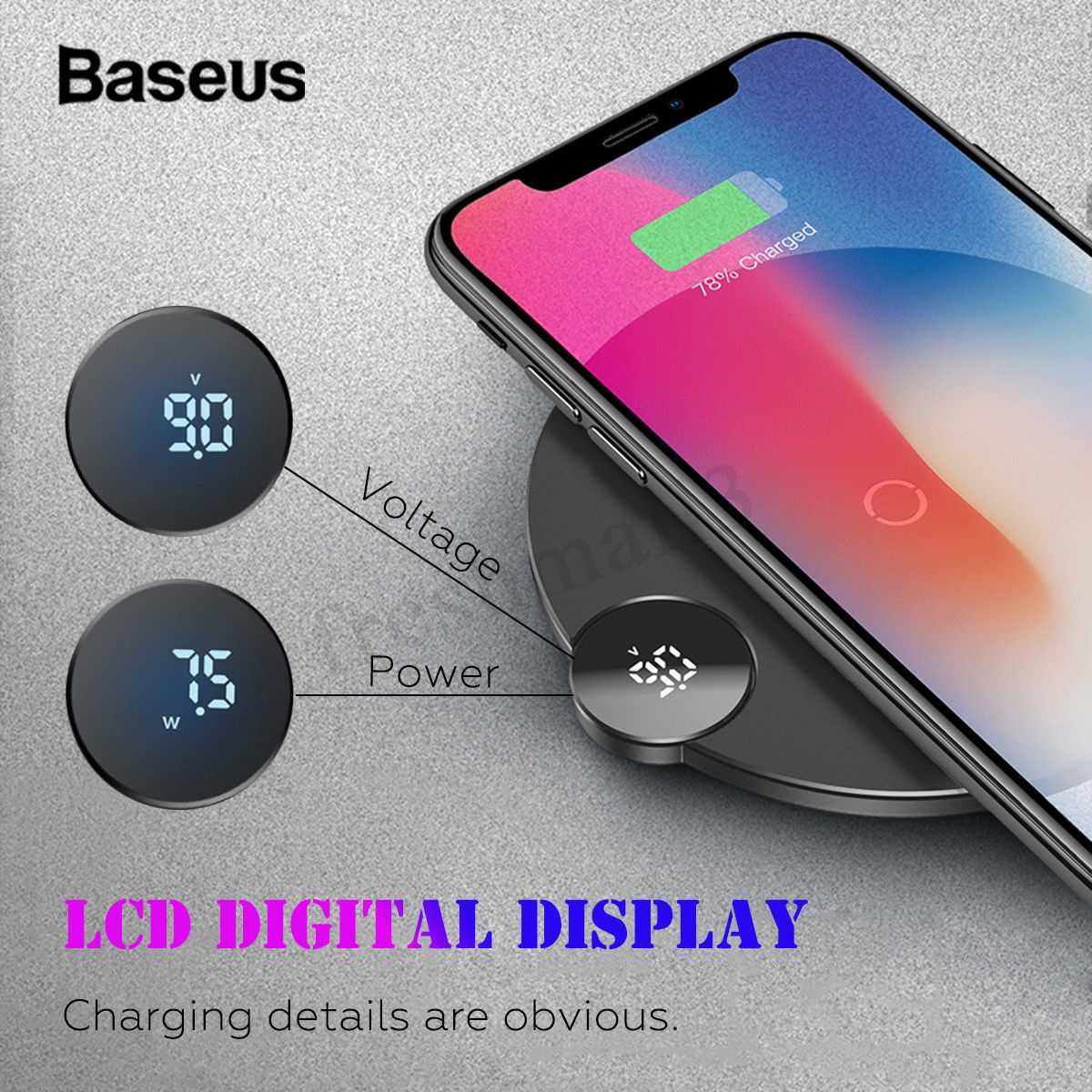 Incarcator universal wireless Baseus, incarcare rapida Qi. Nou!