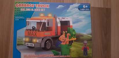 Camion gunoi de construit tip Lego,169 piese,6ani+,nou