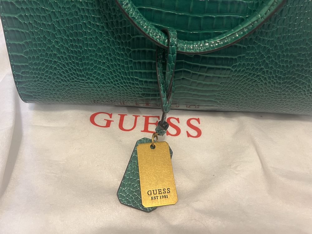 Geanta Guess, verde, nepurtata