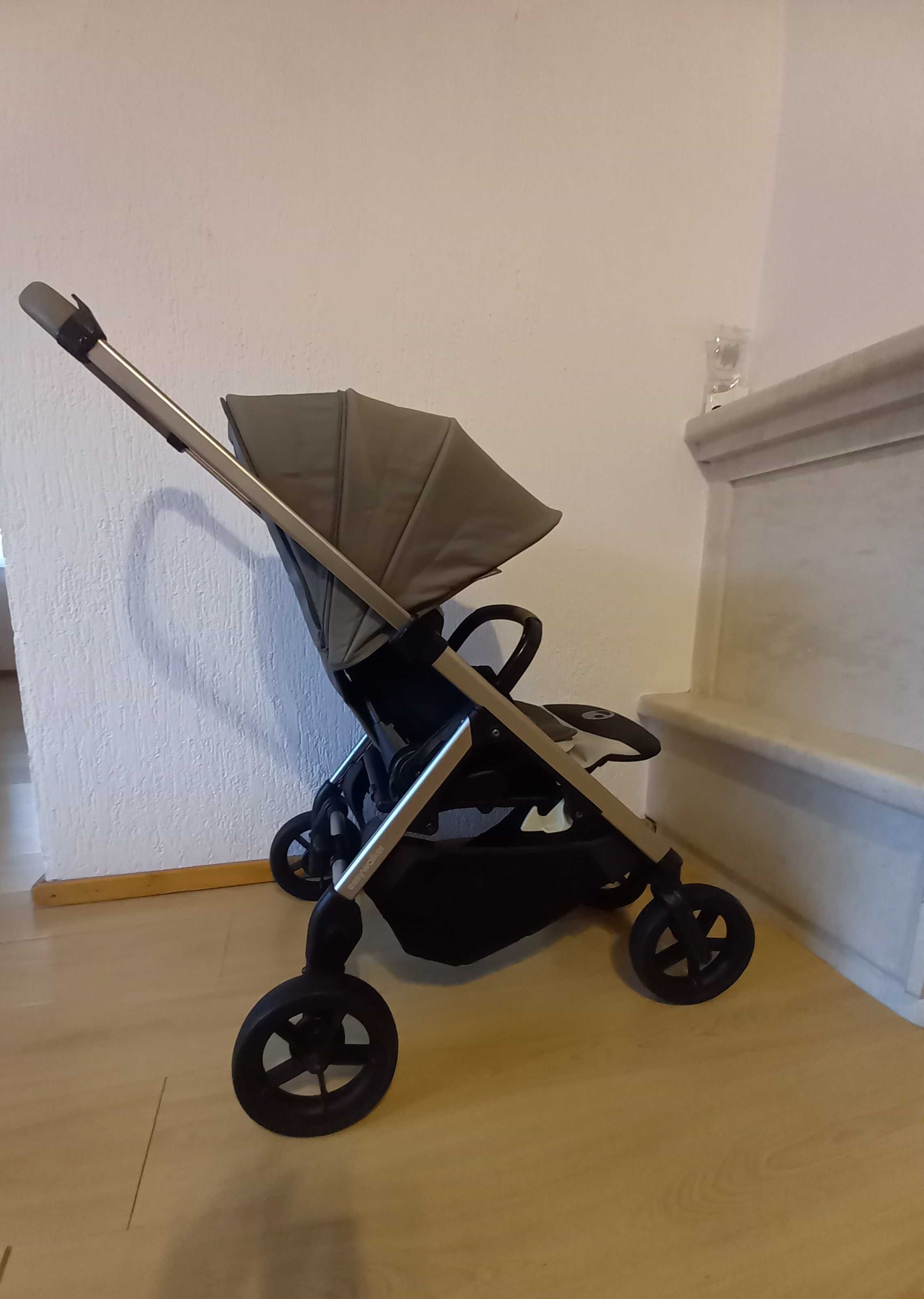 Бебешка комбинирана количка Easywalker Mosey + Pebble gray