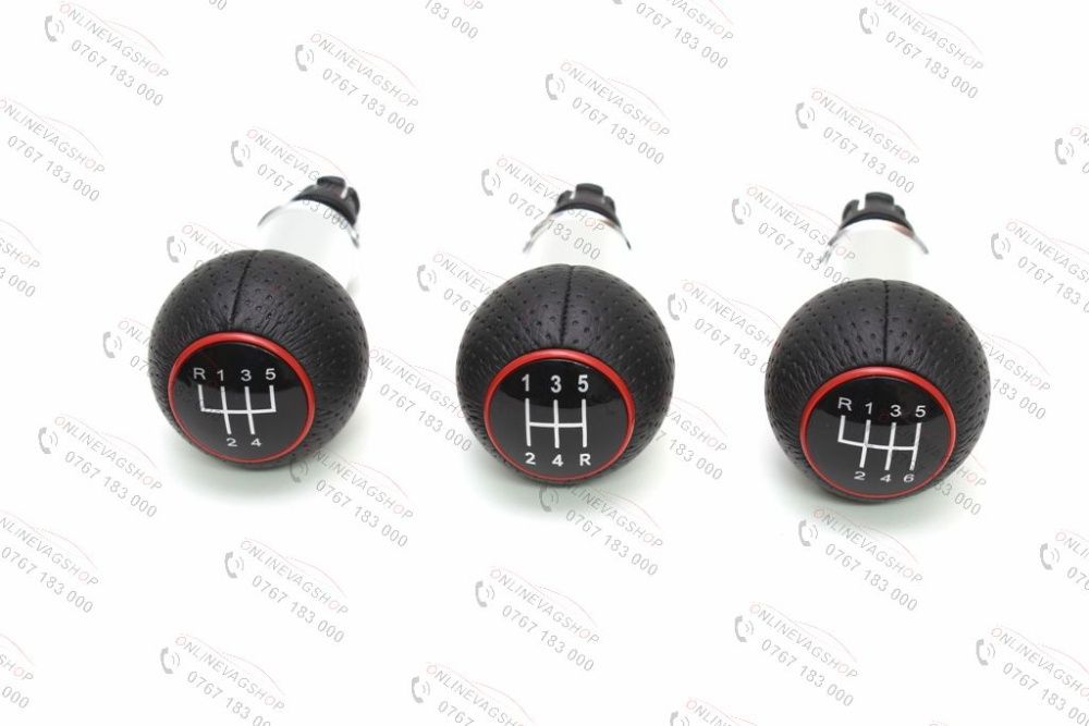 Nuca schimbator Audi piele perforata model S-line in 5 sau 6 viteze