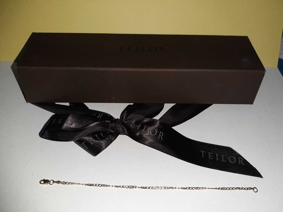 Bratara de aur galben 14k marcata in cutie cadou Teilor
