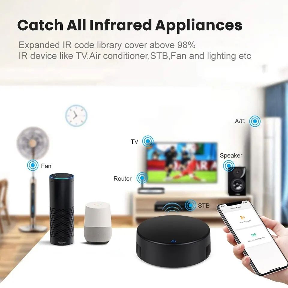 Универсално дистанционно Tuya Wifi IR( показва температура и влажност)
