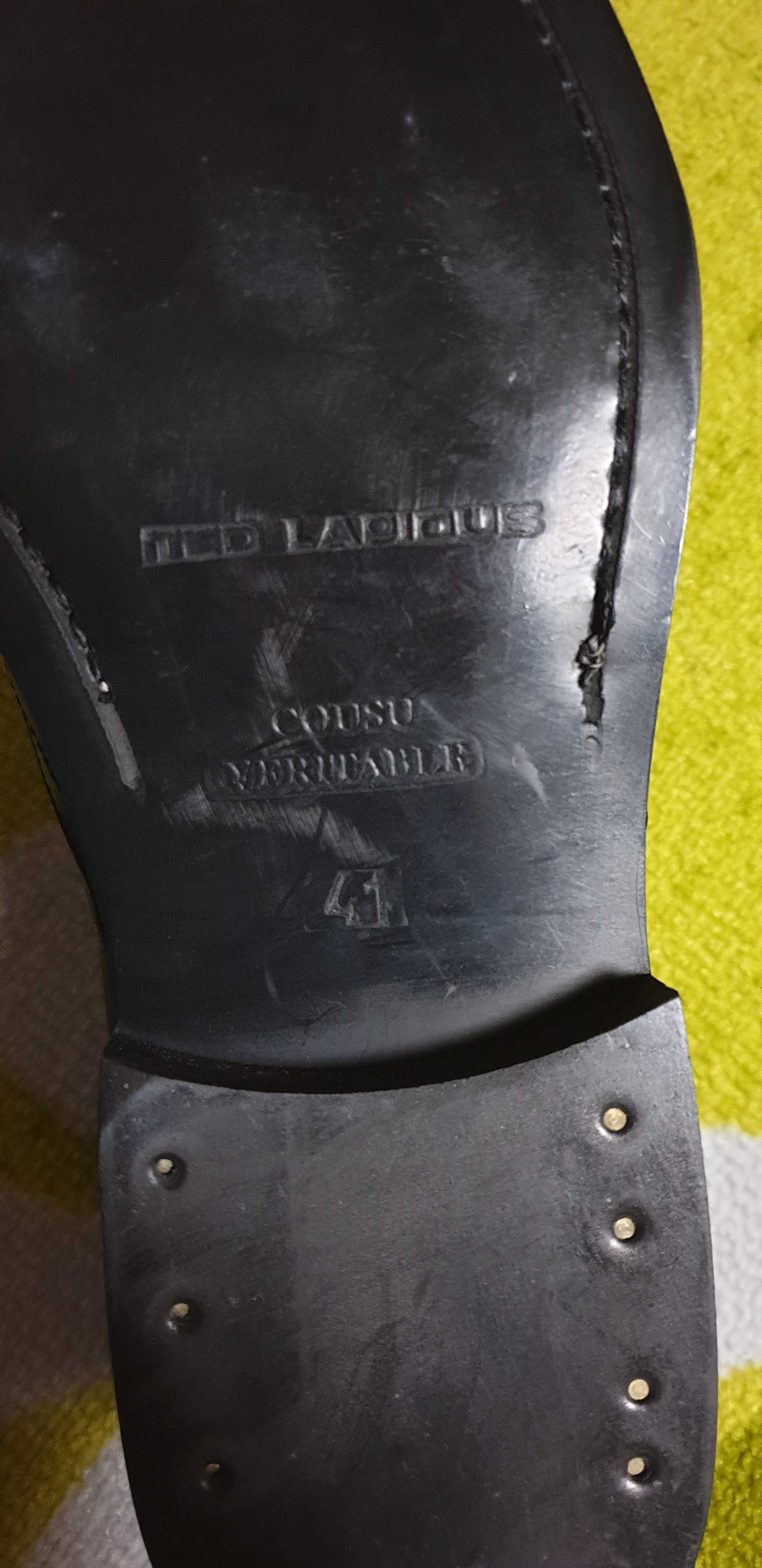 Pantofi Ted Lapidus 41, piele fină, brand, firmă