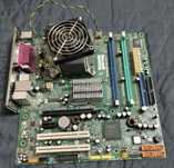 Kit placa de baza Lenovo 3000 S200 DDR2 cu procesor - defect PCI