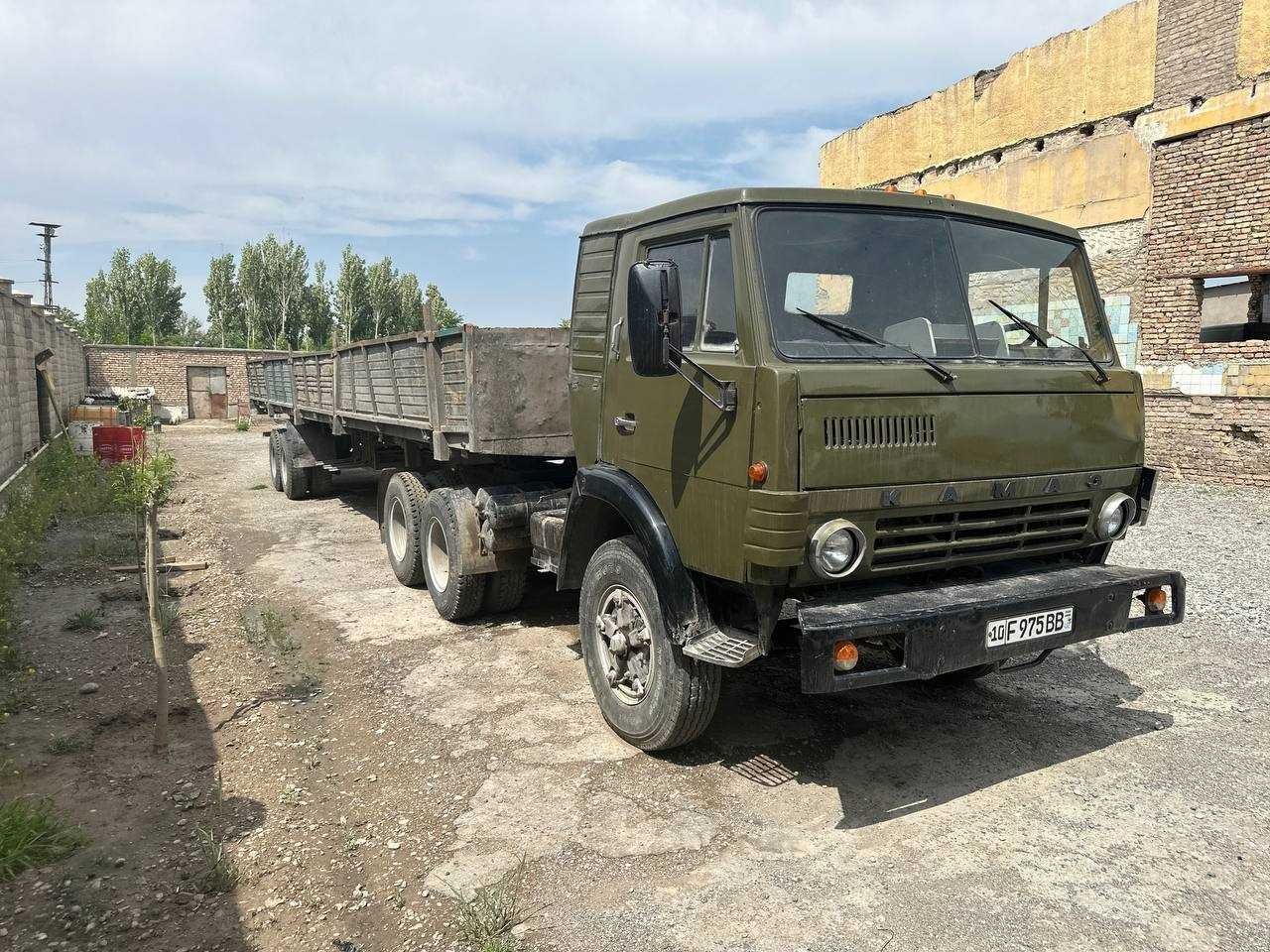 Kamaz тягач с прицепом