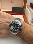 Omega Seamaster planetocean blue silver
