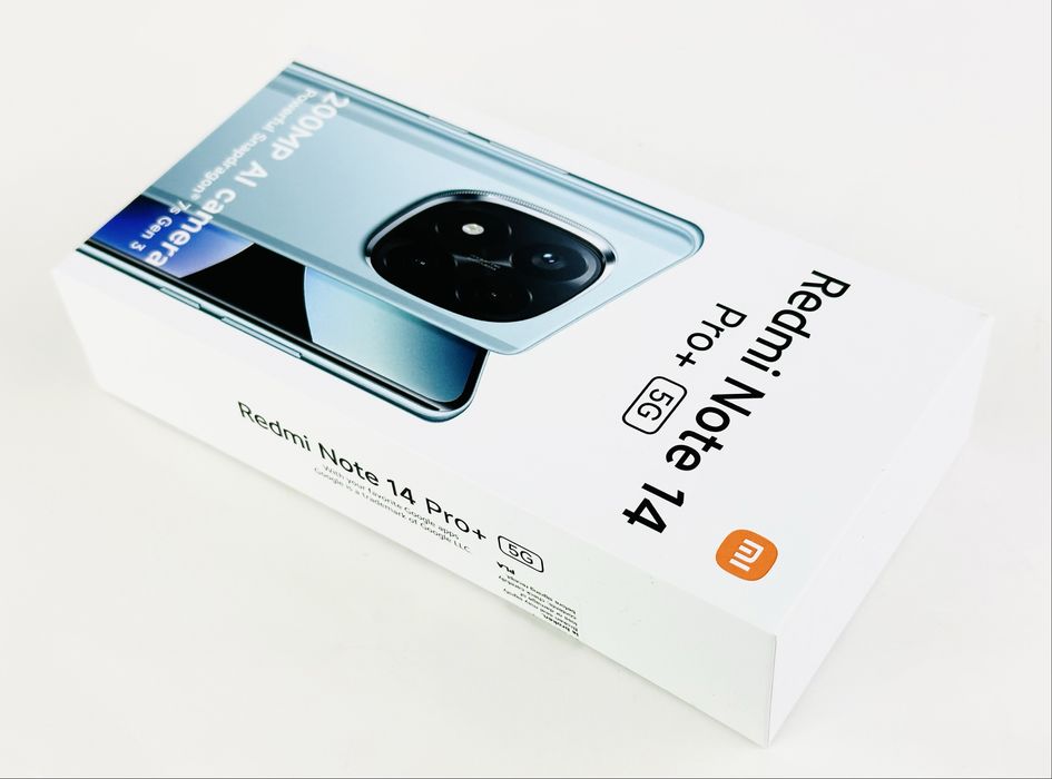 НОВ! Xiaomi Redmi Note 14 Pro+ 5G 256GB 8RAM Black 2г. Гаранция!
