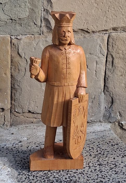 Красива Стара Фигура Естествено Дърво