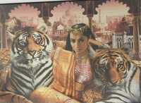 Индийка с тигри