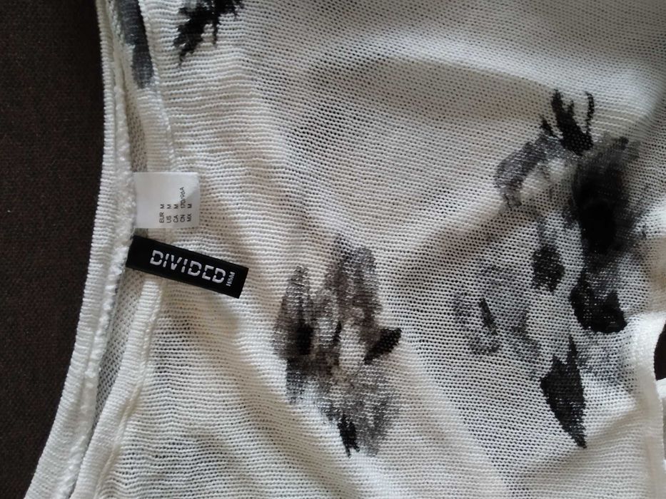 Къса блузка кроп топ с дълъг ръкав H&M