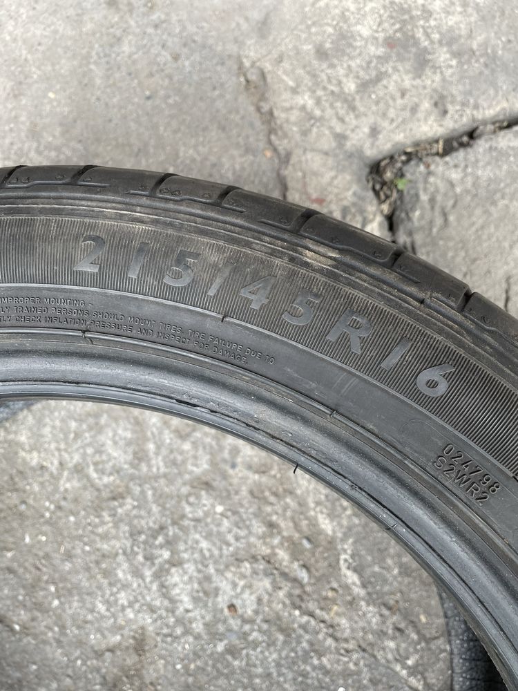 Cauciucuri de vara dunlop 215/45 r16