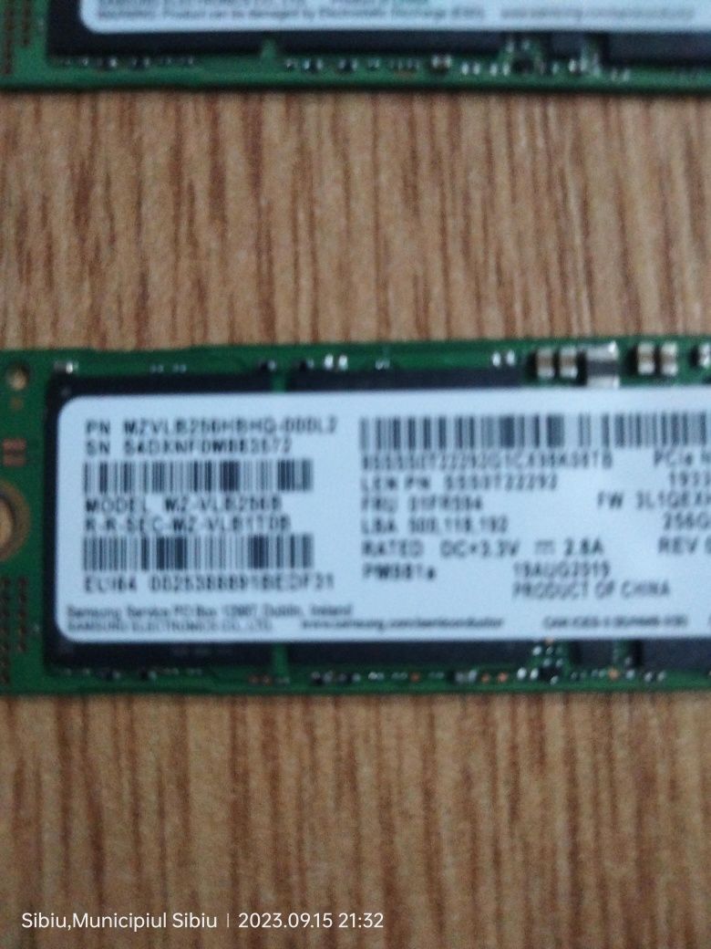 Ssd 256 gb nvme  lung