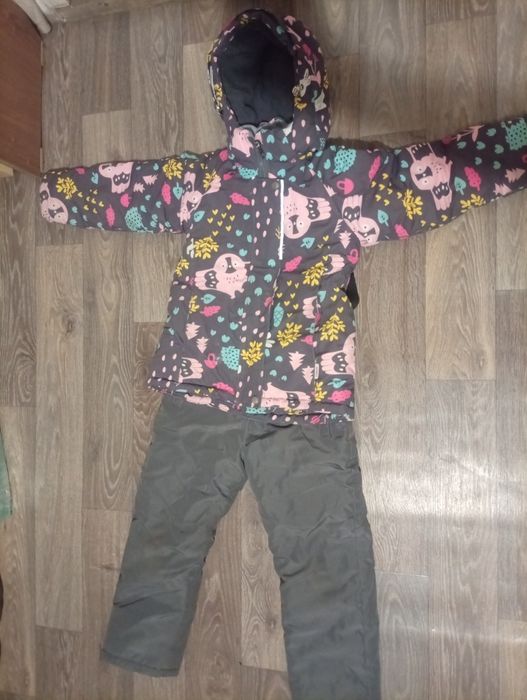 Зимний комбинезон на девочку 4-6 лет