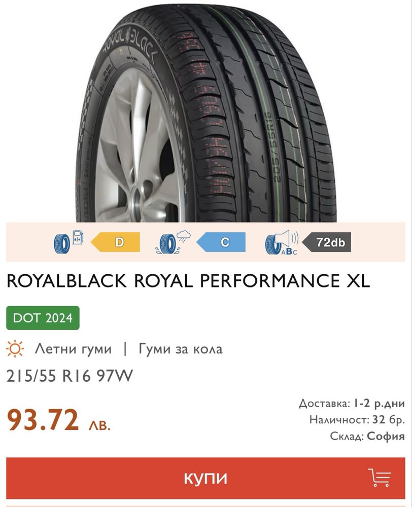 Продавам гуми 16 цола