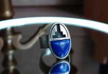 Inel vintage din argint marcat MEXICO cu lapis