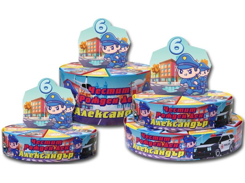 Картонена торта за детски рожден ден